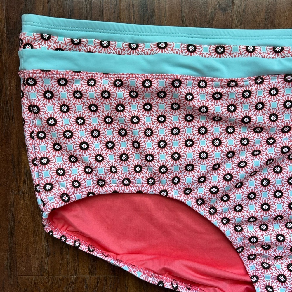 NWT Land’s End Bikini Bottom Polka Dots Multicolored - Picture 7 of 9